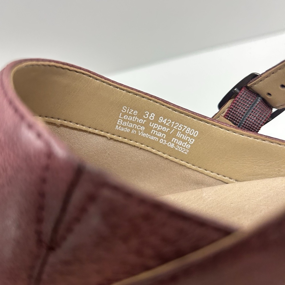 Dansko Berry Milled Burnished Slip On Leather Clogs Mules Size 38 US 7.5-8 - Picture 10 of 13